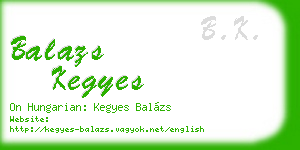 balazs kegyes business card